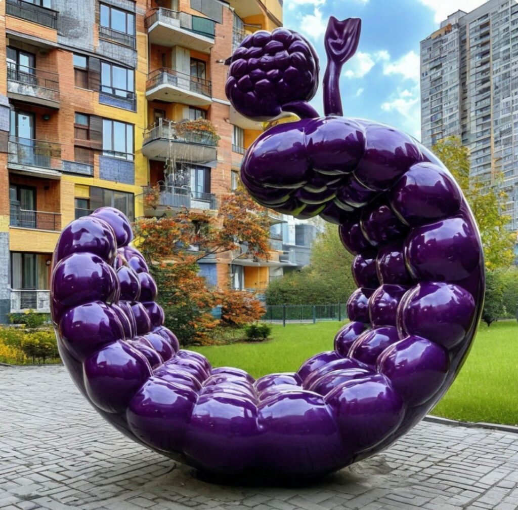Изделие из стеклопластика скамейка ежевика