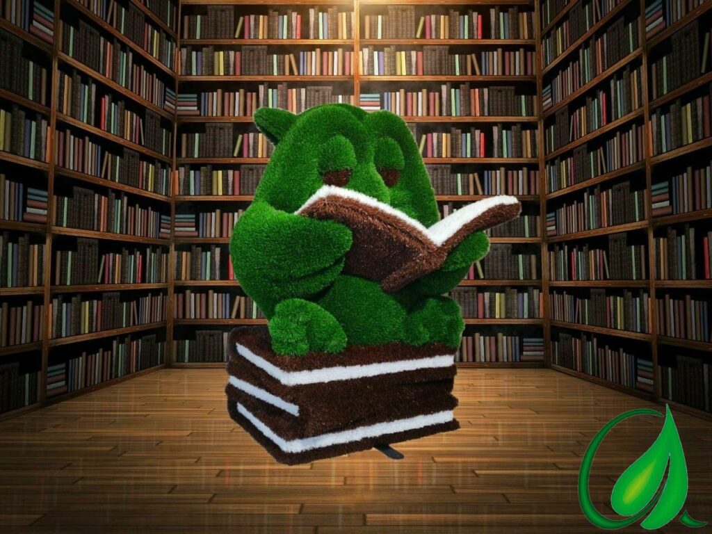 Топиари Сова на книгах  140 x 100 x 48 см